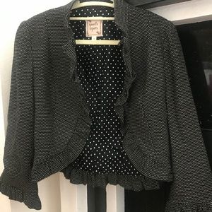 Nanette Lepore Polka Dot Blazer Jacket